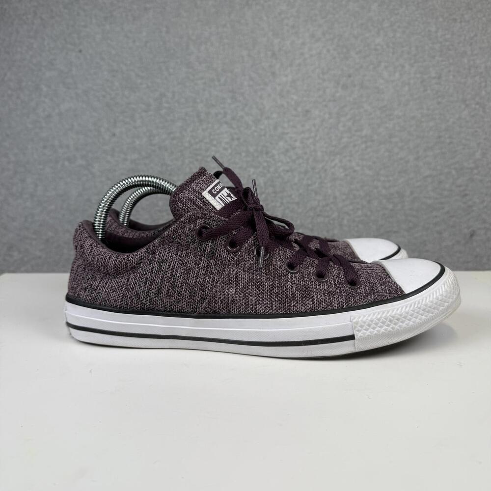 Converse Chuck Taylor Madison Size 10 Purple Tweed Knit Womens - Picture 1 of 9